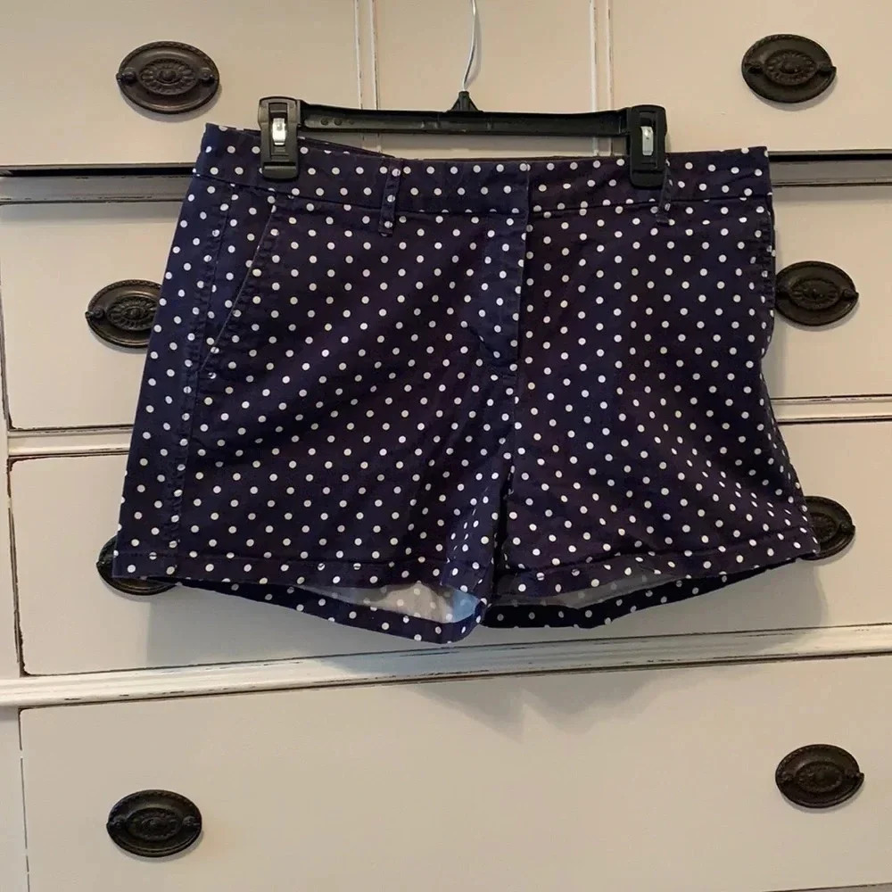 Elle Navy Polka Dot Shorts—Minnie Mouse Costume Potential